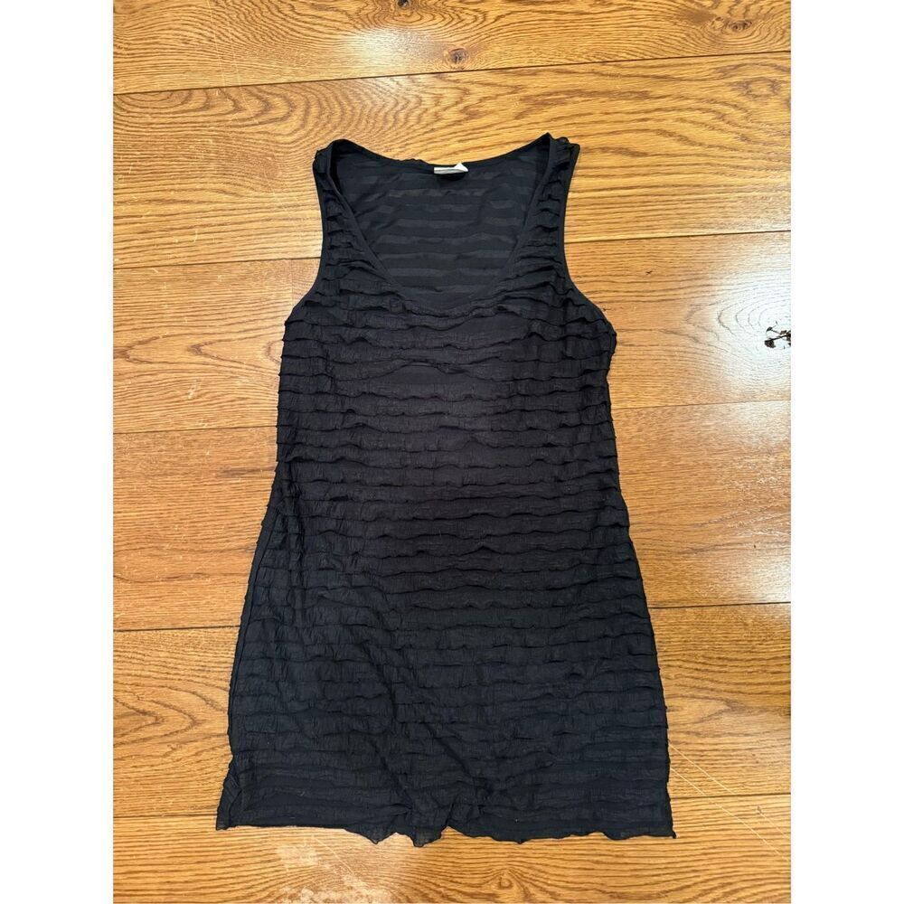 Free People Black Textured Tank Top - Picture 2 of 5